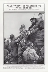 Lusitanias forlis, Første Verdenskrig, 7. maj 1915